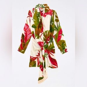 Farm Rio - Spring Forest Mini Dress in White Multi